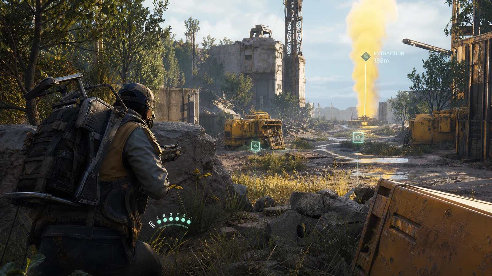 Solo loot route map with a survival-first extraction path